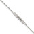 Image of Chisel Stainless Steel Polished and Enameled with CZ ENJOY THE LITTLE THINGS Bar on a 16 inch Cable Chain with a 2 inch Extension Necklace