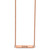 Image of Chisel Stainless Steel Polished Rose IP-plated Enameled CZ ENJOY THE LITTLE THINGS Bar on a 16 inch Cable Chain with a 2 inch Extension Necklace