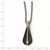 Edward Mirell Titanium Anodized Black Ti White Sapphire 2in ext Necklace