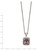 Shey Couture Sterling Silver with 14K Accent 18 Inch Antiqued Checkerboard-cut Cushion Bezel Amethyst Necklace