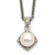 Shey Couture Sterling Silver with 14K Accent 18 Inch Freshwater Cultured Pearl and Diamond Necklace