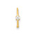 14K Yellow Gold 20 Gauge CZ Hoop Nose Ring Body Jewelry