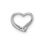 Sterling Silver Rhodium-plated Diamond Floating Heart Pendant