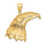 Image of 10k Yellow Gold Eagle Head Pendant