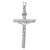 14k White Gold INRI Crucifix Pendant