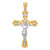14k Two-tone Gold INRI Crucfix Pendant