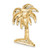 Image of 14K Yellow Gold Palm Tree Slide Pendant