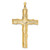 Image of 10k Yellow Gold Large Textured Cross Pendant