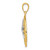 Image of 14k Two-tone Gold Sand Dollar w/ Starfish Pendant