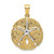 Image of 14k Two-tone Gold Sand Dollar w/ Starfish Pendant