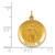 Image of 14K Yellow Gold Solid Polished/Satin Medium St. Florian Medal Pendant