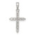 Image of Sterling Silver Rhodium-plated CZ Cross Pendant QC5337