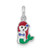 Image of Sterling Silver Rhodium-plated Enamel Kids Mermaid Pendant