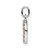 Image of Sterling Silver Rhodium-plated Rainbow Nano Crystal Horseshoe Pendant