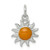 Image of Sterling Silver & Black Rhodium Black & White CZ Pendant