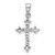 Image of Sterling Silver Rhodium-plated Diamond Cross Pendant QDX162