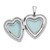 Sterling Silver Rhodium-plated 16mm Polished & Satin Cross Heart Locket Pendant