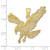 Image of 10k Yellow Gold Textured Eagle Landing Pendant 10C3488