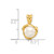 Image of 14K Yellow Gold 7-8mm Round White Freshwater Cultured Pearl Pendant XF827