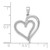Image of 10k White Gold 1/10ctw Diamond Heart Pendant PM4921-010-1WA Image of 10k White Gold 1/10ctw Diamond Heart Pendant PM4921-010-1WA