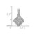 Image of 10k White Gold 1/4ctw Diamond Cluster Pendant PM4370-025-1WA