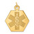 14K Yellow Gold Medical Jewelry Unenameled Pendant XM31N