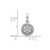 Image of 10k White Gold 1/4ctw Diamond Round Halo Cluster Pendant PM4751-025-1WA