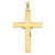 Image of 14k Two-tone Gold Polished Solid INRI Crucifix Cross Pendant XR2076