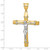 Image of 10k Two-tone Gold CZ Crucifix Pendant