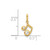 Image of 14K Yellow Gold Polished CZ Music Note Pendant