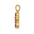 Image of 10k Yellow Gold .30 Ruby and Diamond Cross Pendant