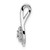 Image of 14k White Gold Polished Fancy Diamond Slide Pendant