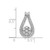 Image of 14k White Gold Polished Fancy Diamond Slide Pendant