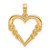 14K Yellow Gold Polished Heart with Circles Pendant