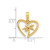 Image of 14K Yellow Gold Polished Palm Tree In Heart Pendant