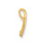 Image of 10k Yellow Gold Polished CZ Fancy Chain Slide Pendant