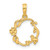 Image of 14K Yellow Gold Polished Floral with Bird Circle Pendant