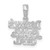 Sterling Silver Rhodium-plated DADDYS LITTLE GIRL Pendant