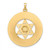 Image of 14k Two-tone Gold Solid Star and Torah Inside Frame Pendant