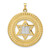Image of 14k Two-tone Gold Solid Star and Torah Inside Frame Pendant
