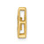 14K Yellow Gold Polished Triangle Diamond Chain Slide Pendant