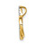Image of 10k Yellow Gold .01ctw Diamond Double Heart Chain Slide Pendant
