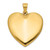 Image of 14K Yellow Gold 24mm Polished Fancy Design Heart Locket Pendant
