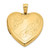 Image of 14K Yellow Gold 24mm Polished Fancy Design Heart Locket Pendant