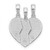 Sterling Silver Rhodium-plated BigSis/Mom/LilSis Break Apart Pendant