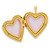 Image of 14K Yellow Gold Satin and Polished Angel Wings 20mm Heart Locket Pendant Image of 14K Yellow Gold Satin and Polished Angel Wings 20mm Heart Locket Pendant