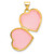Image of 14K Yellow Gold and White Rhodium Polished LOVE OF MY LIFE 15mm Heart Locket Pendant