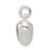 Sterling Silver Polished Puffed Heart Pendant QC11265