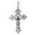 Sterling Silver Antiqued Crucifix Pendant QC8336