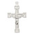 Image of Sterling Silver Polished Crucifix Pendant QC11173